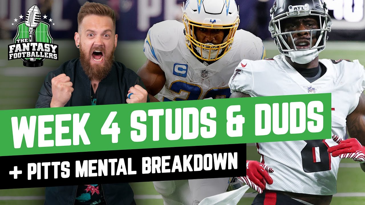 Week 4 Studs & Duds + Pitts Mental Breakdown, Monday Punday
