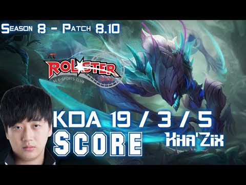 KT Score KHA'ZIX vs NIDALEE Jungle - Patch 8.10 KR Ranked