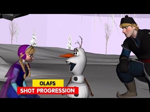 Frozen | Olafs  Shot Progression | Animation Breakdowns | 3D Animation Internships