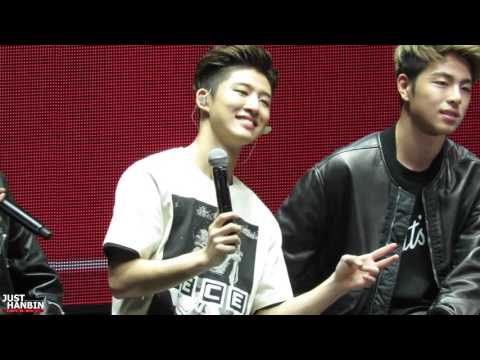 151205 iKON Shanghai Fanmeeting - TALK 사진 (Hanbin Focus)