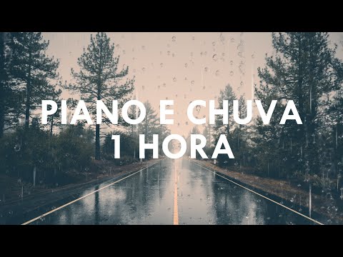 1 Hora Louvores e Hinos Gospel | Piano e Chuva Instrumental | Orar, Dormir, Ler a Bíblia, Meditar