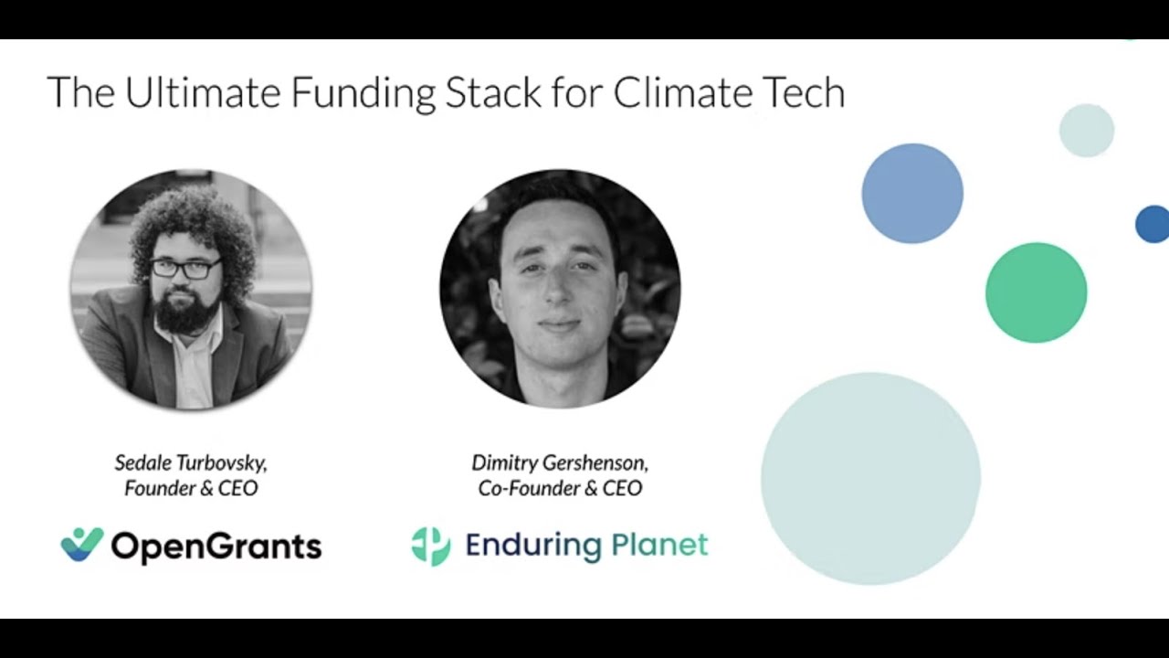 The Ultimate Funding Stack for Climate Tech