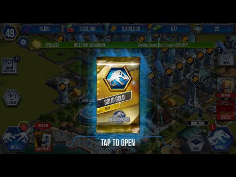 Buy Solid Gold Pack Unlocked ?????????? II Game Jurassic World II Dinosaurs Battle II Dinosaurs Book