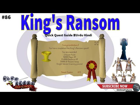 OSRS│How To Complete King's Ransom Quest 2020│Urdu Hindi