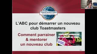 Nouveau clubs de Toastmasters : ABCs pour démarrer