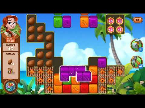 Lost Island Blast Adventure Level 2040 NO BOOSTERS - A S GAMING ✔️