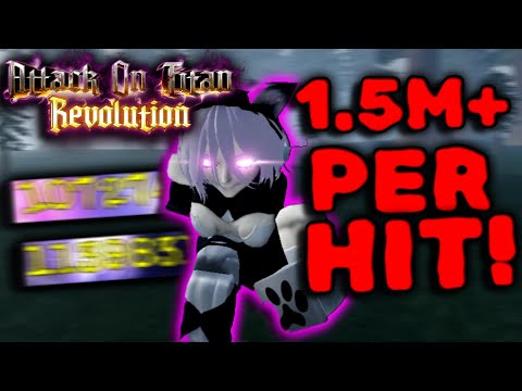 AOT Revolution BEST Female Titan BUILD! (1.5M PER HIT!)