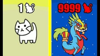 MOST STRONGEST CAT GOD EVOLUTION Max Level Speed &amp; Power in Cat Evolution! (9999+  Level Dragon Cat)