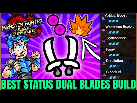 Bloodlust Status Dual Blades Are OP - Best Foray Blast Poison Build - Monster Hunter Rise Sunbreak!