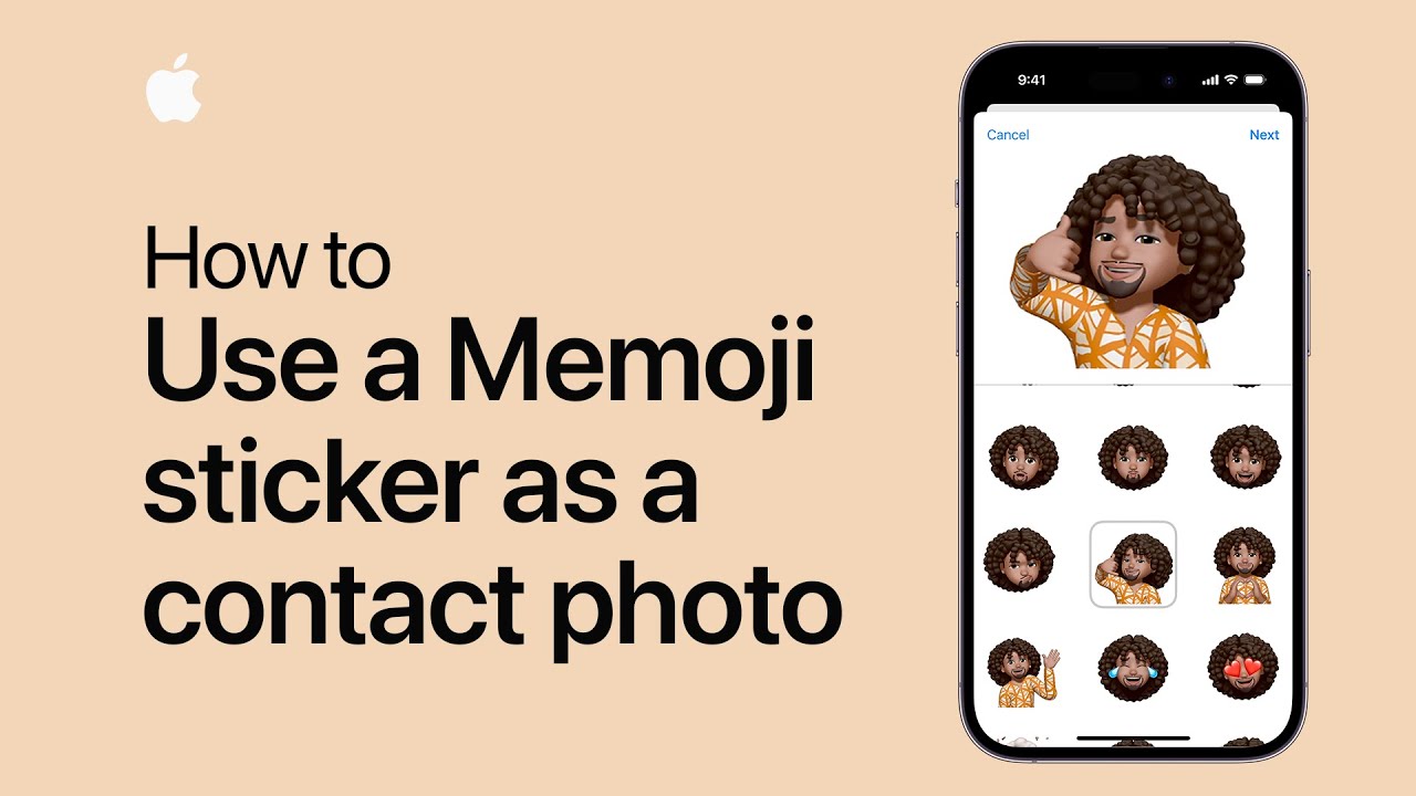 How do I put a Memoji picture on my iPhone?