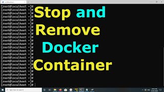 Download the video "How to Stop and Remove a Docker Container"