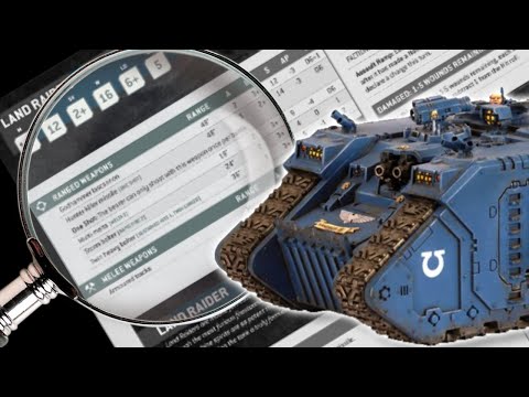 Space Marine Land Raider DATASHEET REVEAL - 40k 10th Edition