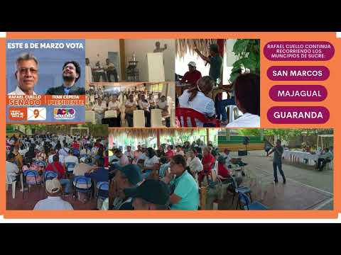 RAFAEL CUELLO EN SAN MARCOS, MAJUAL Y GUARANDA