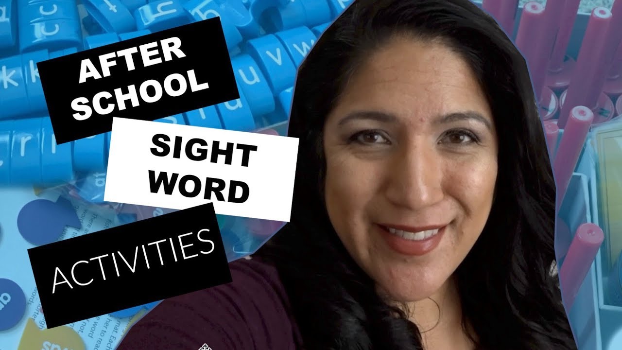 Sight Word Activities for At Home - Preschool, Kindergarten, First Grade