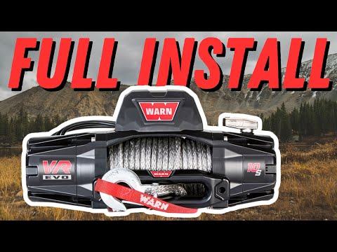 HOW TO: Install Warn VR EVO10-S Winch + Upgrades