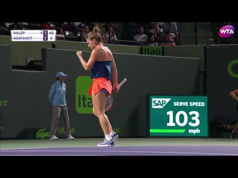My Performance | Simona Halep Defeats Kontaveit | 2017 Miami Open Third Round