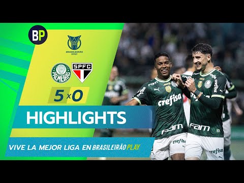 PALMEIRAS APLASTÓ A SAO PAULO CON UNA CONTUNDENTE GOLEADA | PAL 5x0 SAO #Brasileirao