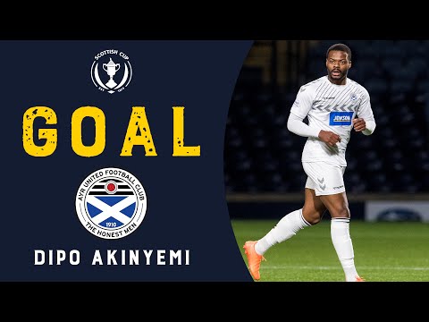 GOAL - Dipo Akinyemi | Falkirk v Ayr United | Scottish Cup Quarter-Final 2022-23