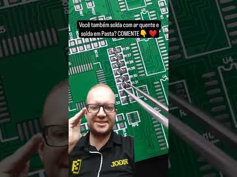 Soldagem com Ar Quente - Como soldar Resistor SMD super fácil - Eletrônica Fácil