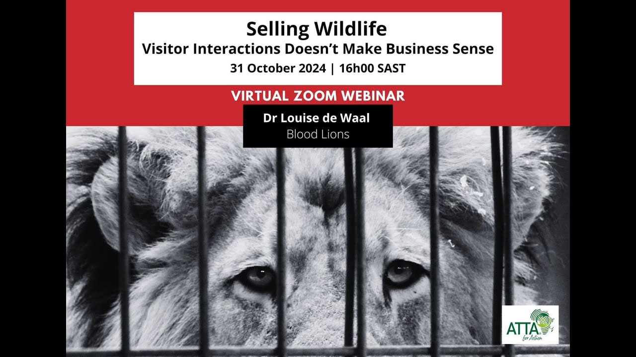 ATTA webinar - Selling wildlife-visitor interactions doesn’t make business sense