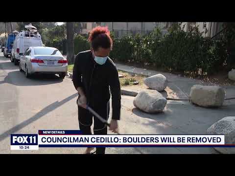 Shatto Park Boulders   KTTV   02 02 22 1024PM