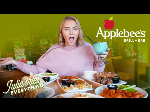 Experimentando os itens de menu mais populares do Applebee's