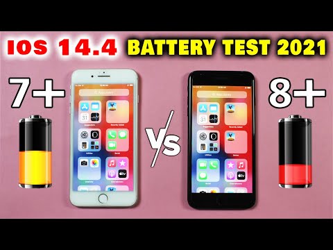 IOS 14.4 Battery Drain Test | iPhone 7 Plus vs iPhone 8 Plus Battery Test in 2021!