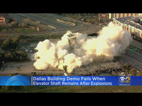 Dallas Building Implosion Does Not Quite Go As Planned