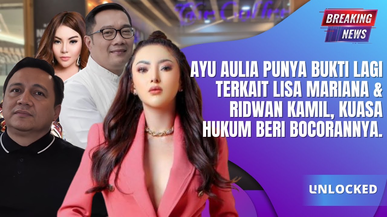 Dokumen Kontroversial antara Lisa Mariana dan Ridwan Kamil Terkait Ayu Aulia Muncul ke Publik