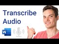 How to Transcribe Audio to Text in Microsoft Word