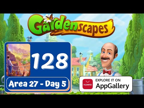 Gardenscapes Story - Part 128 - Area 27 Day 5 - Gameplay
