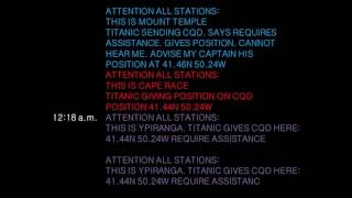 Titanic Text Messages - A Streaming Log of Distress Transmissions