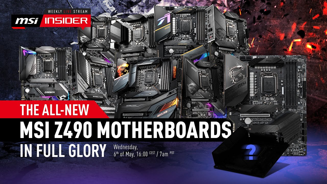 The all-new MSI Z490 motherboards in full glory | MSI - YouTube