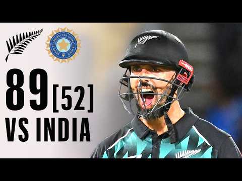Ramping India's Best! Daryl Mitchell On The Charge | New Zealand v India 3rd T20