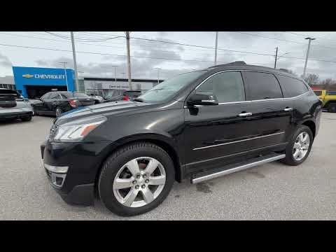 2017 Chevrolet Traverse AWD 4dr Premier in Black for sale at Ontario Motor Sales in Oshawa, ON