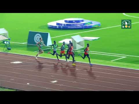 1500m U18 Men Final at 3rd CAA U18/20 Championship 2025, M.K.O Stadium, Ogun State, Nigeria.