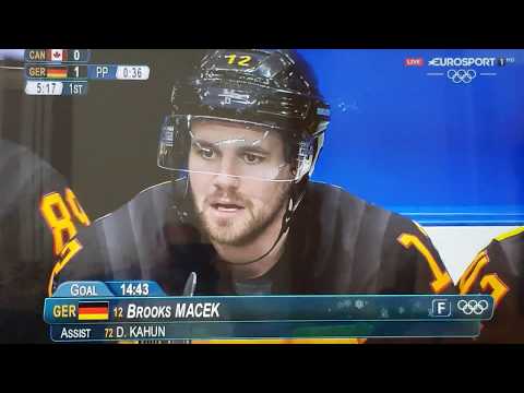Olympia 2018 in PyeongChang: Eishockey Halbfinale Kanada -Deutschland (nur die deutschen Tore)