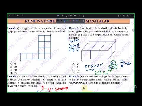 KOMBINATORIKA 3-dars