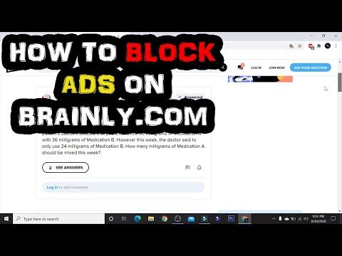 Brainly Ad Blocker