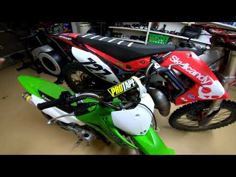 NEW BARS FOR THE KLX 110L!