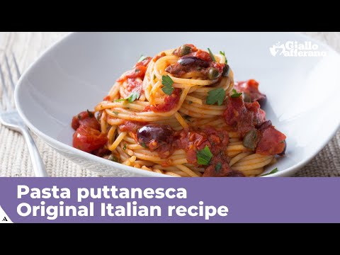 PASTA PUTTANESCA - Original Italian recipe