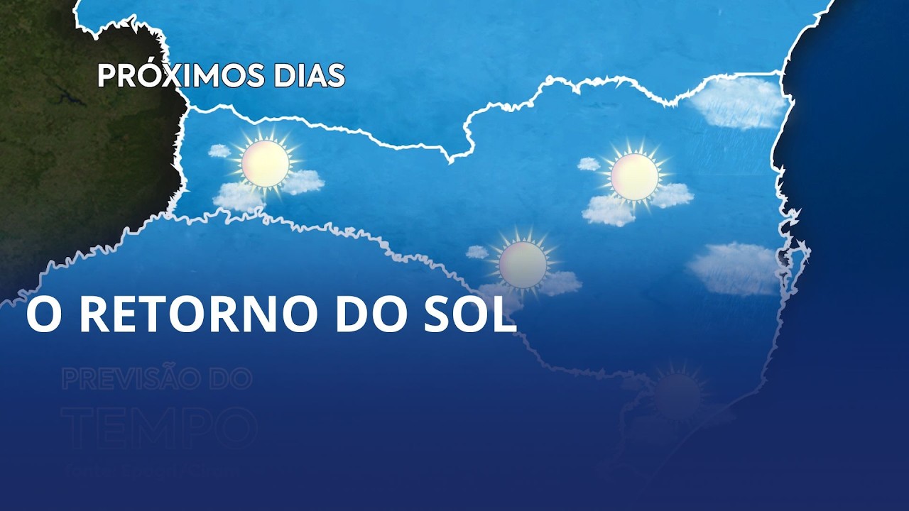 A sexta-feira deve ser de tempo predominantemente seco