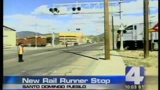 preview picture of video 'Ground breaks on another Rail Runner stop'
