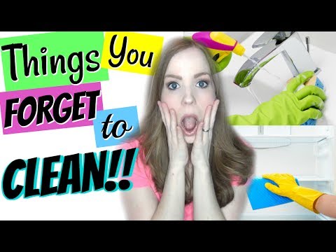THINGS YOU FORGET TO CLEAN! | WHAT TO CLEAN IN YOUR HOUSE:  CLEANING TO DO LIST! Video