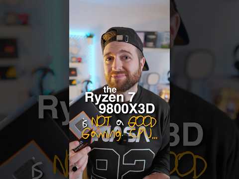 The Ryzen 7 9800X3D is NOT a good gaming CPU… 👀 #cpu #amd #pc #gamingpc #pcbuild #pcgaming