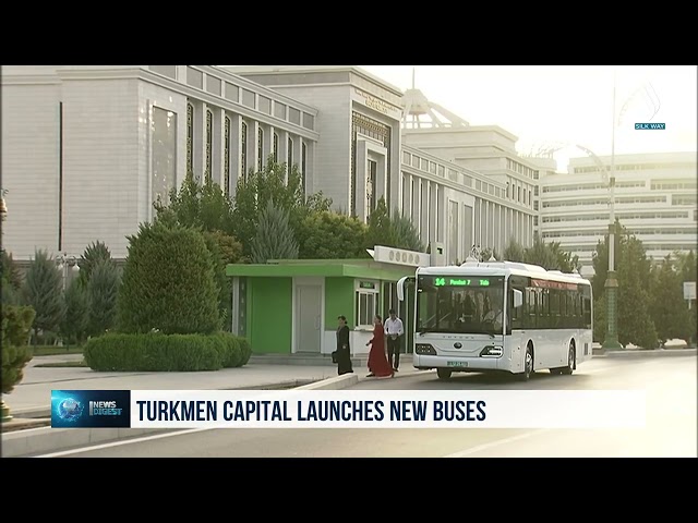 Түрікменстан астанасында жаңа автобустар іске қосылды