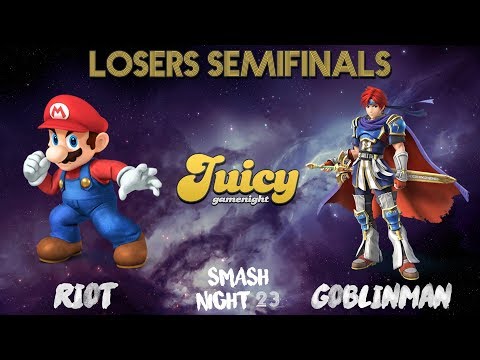 JuicySmashNight #23 - Losers Seimifinals - Riot v. Goblinman