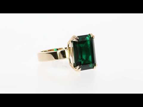 Gemstone Designer Ring "Green Depth" by YB Soul Jewelry Company 💎 RD00903-2