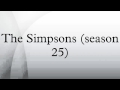 The Simpsons Season 25