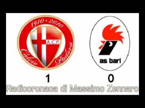 Padova-Bari 1-0 di Massimo Zennaro (9/9/2011) Radiocronaca da Radio 1 RAI